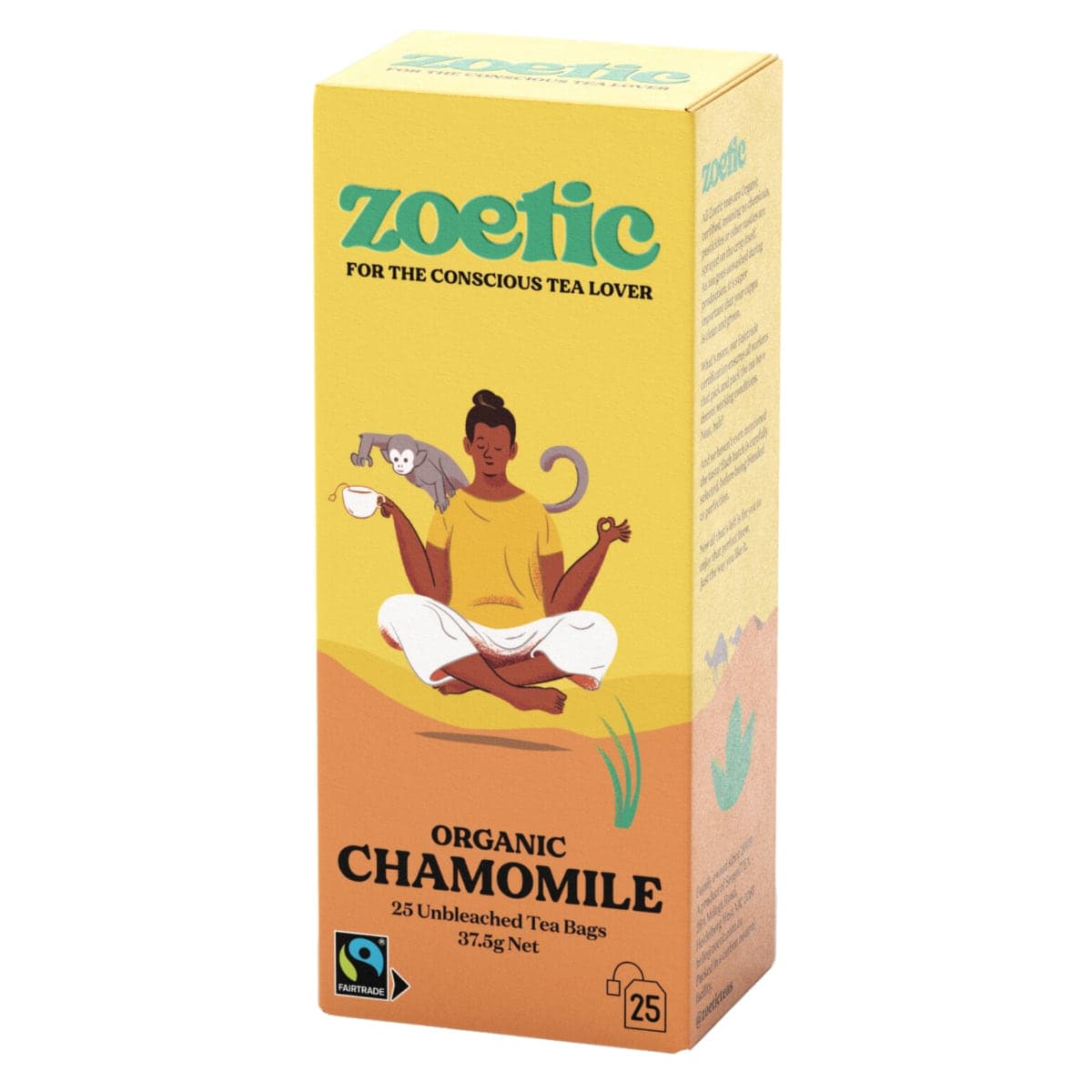 Zoetic Organic Chamomile Tea Bags 25 Pack