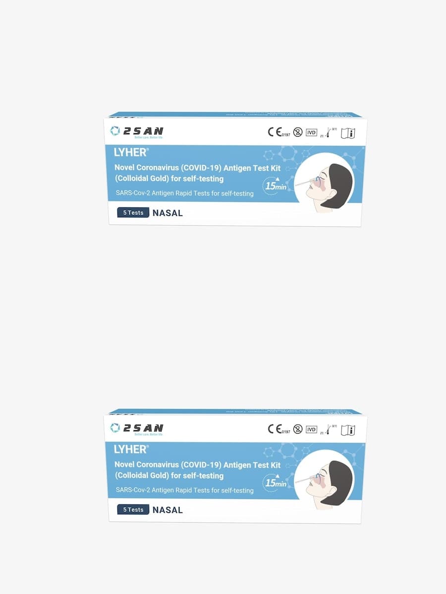 2San Lyher Covid Rapid Antigen Tests 5 Pack x 2