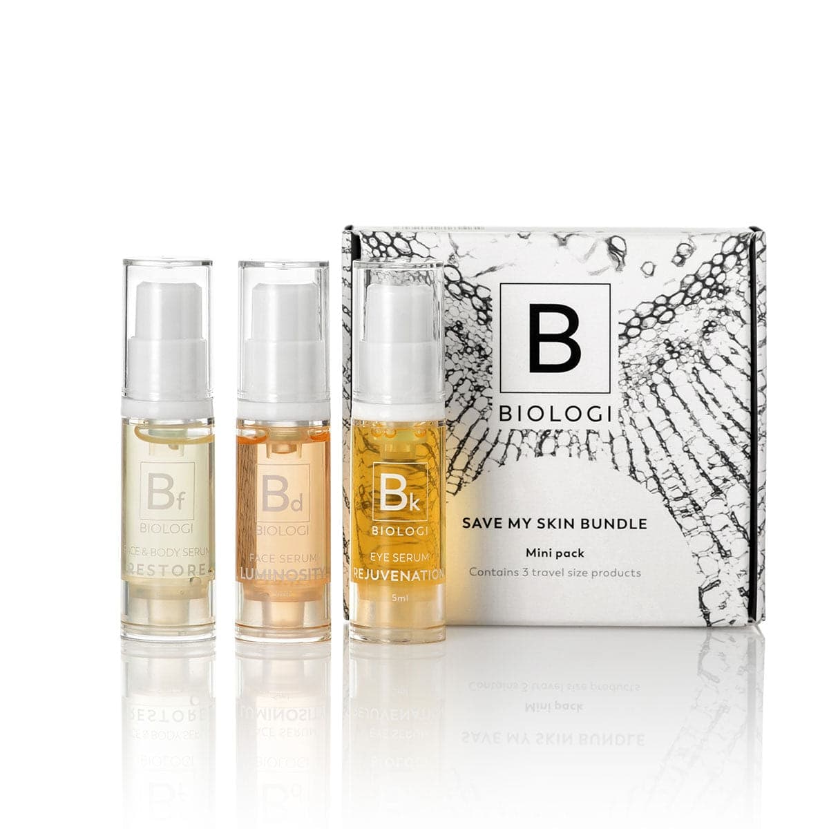 Biologi Save My Skin Bundle Mini Serum 3 Pack