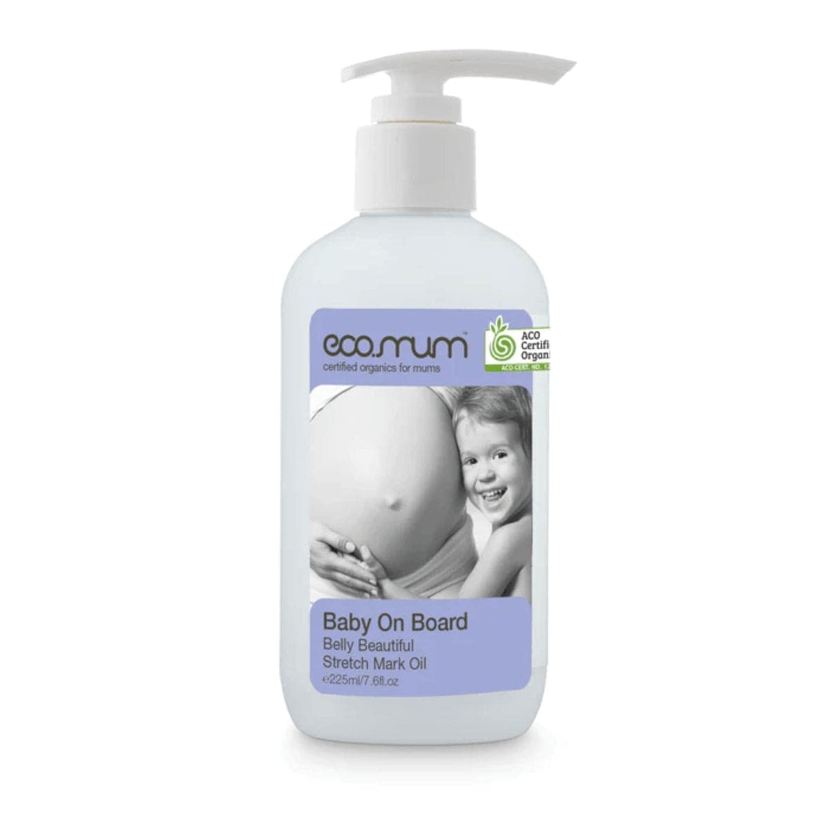 Eco.mum Organics Baby on Board Belly Beautiful Stretch Mark Oil 225ml
