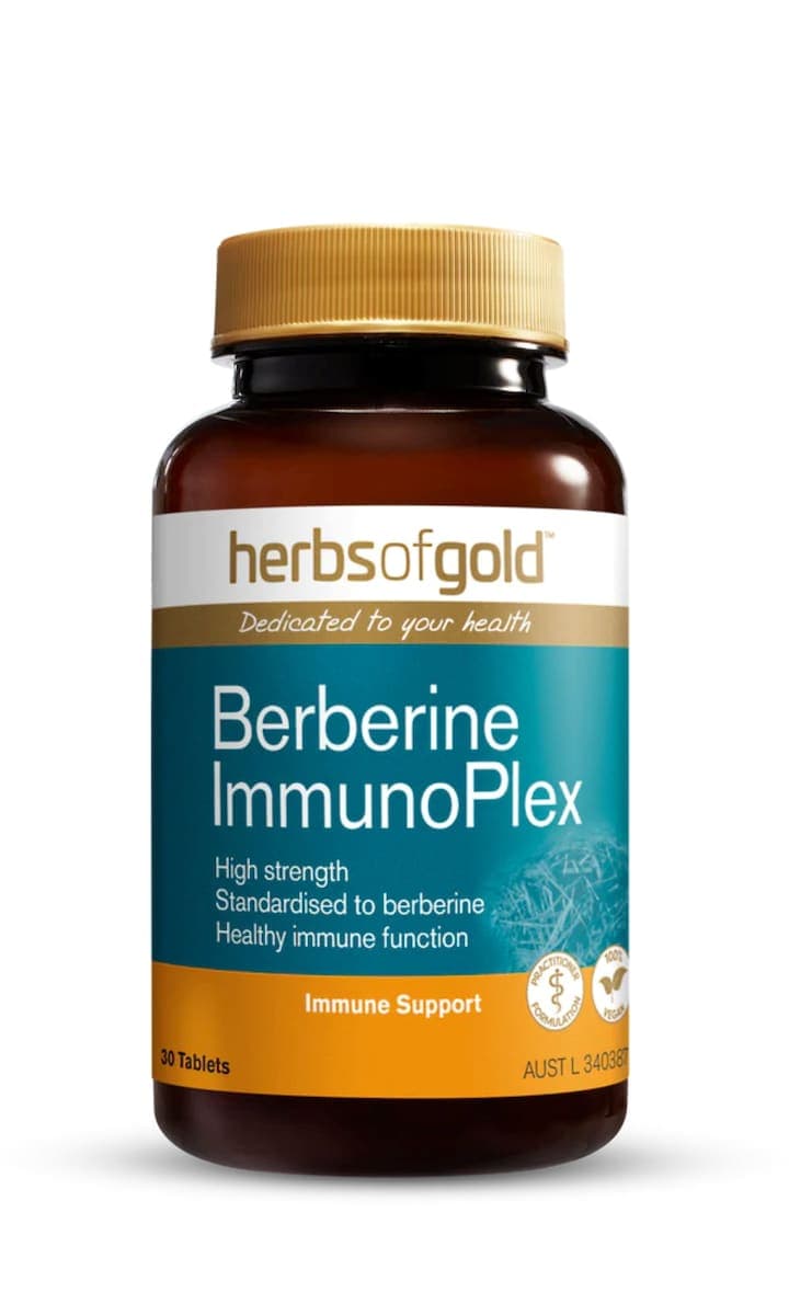 Herbs of Gold Berberine ImmunoPlex 30 Tablets