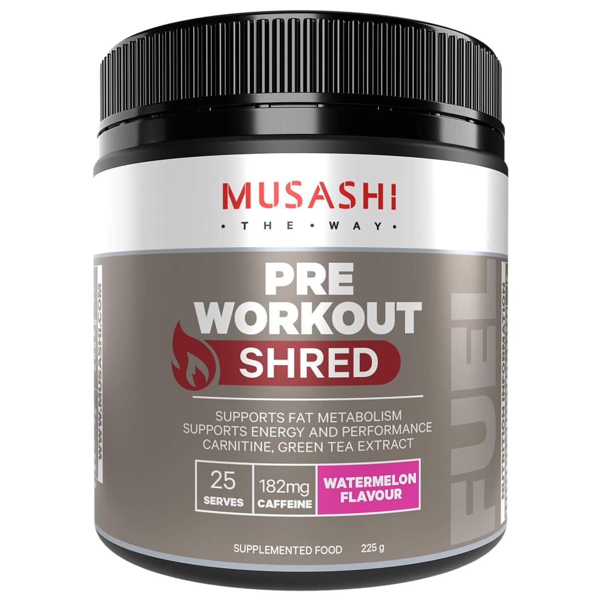 Musashi Pre Workout Shred Watermelon 225g