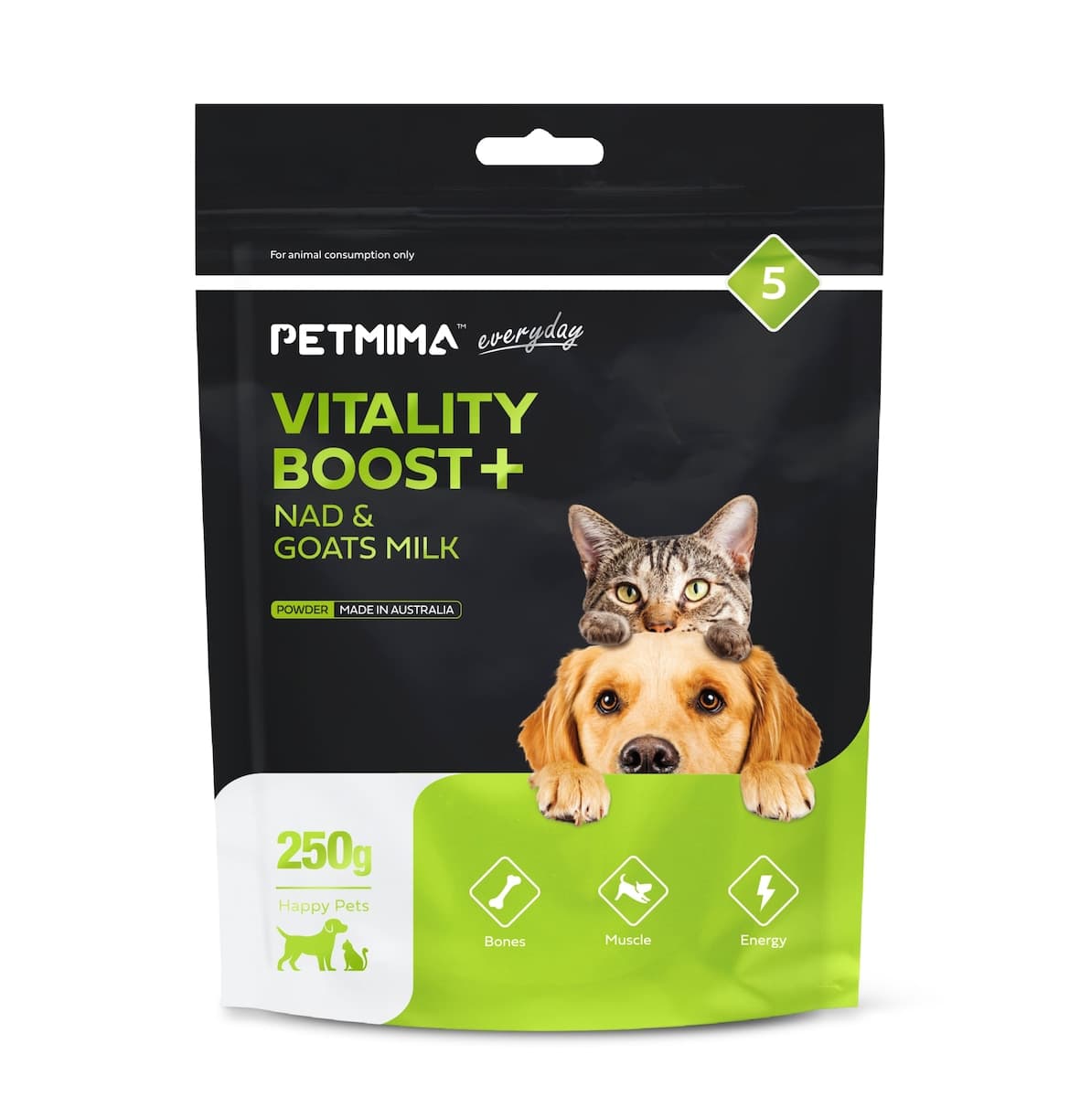 Petmima Vitality Boost + NAD & Goats Milk Powder 250g