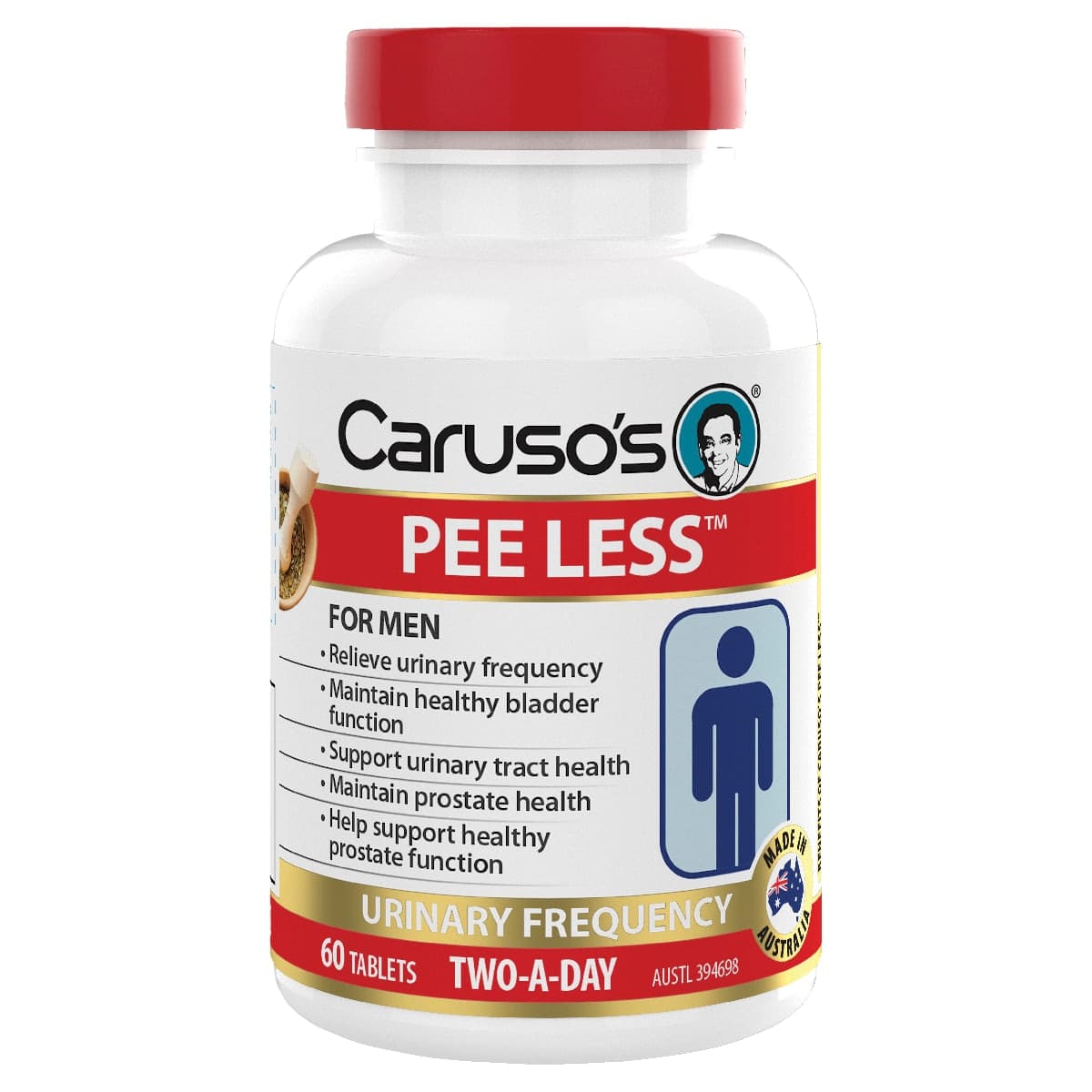 Carusos Pee Less 60 Tablets