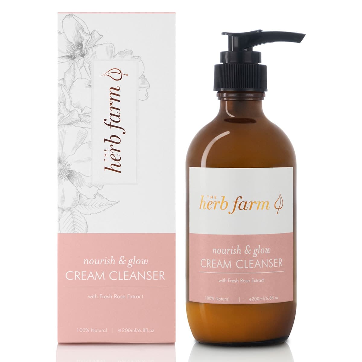 The Herb Farm Nourish & Glow Cream Cleanser 200ml