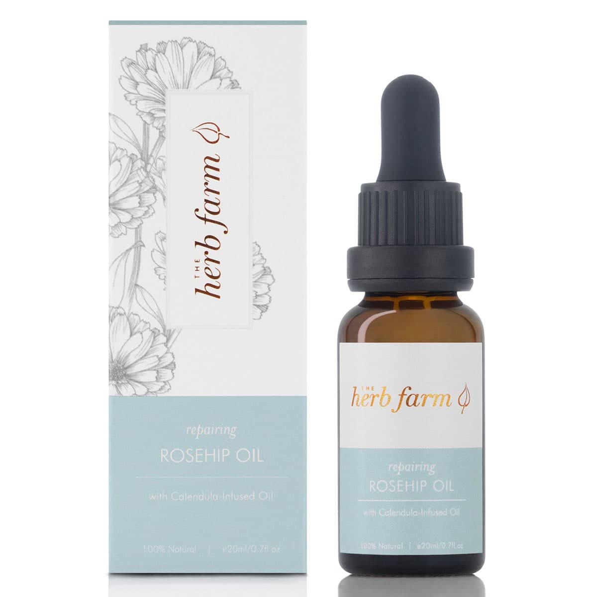 The Herb Farm Repairing Rosehip & Calendula Oil 20ml