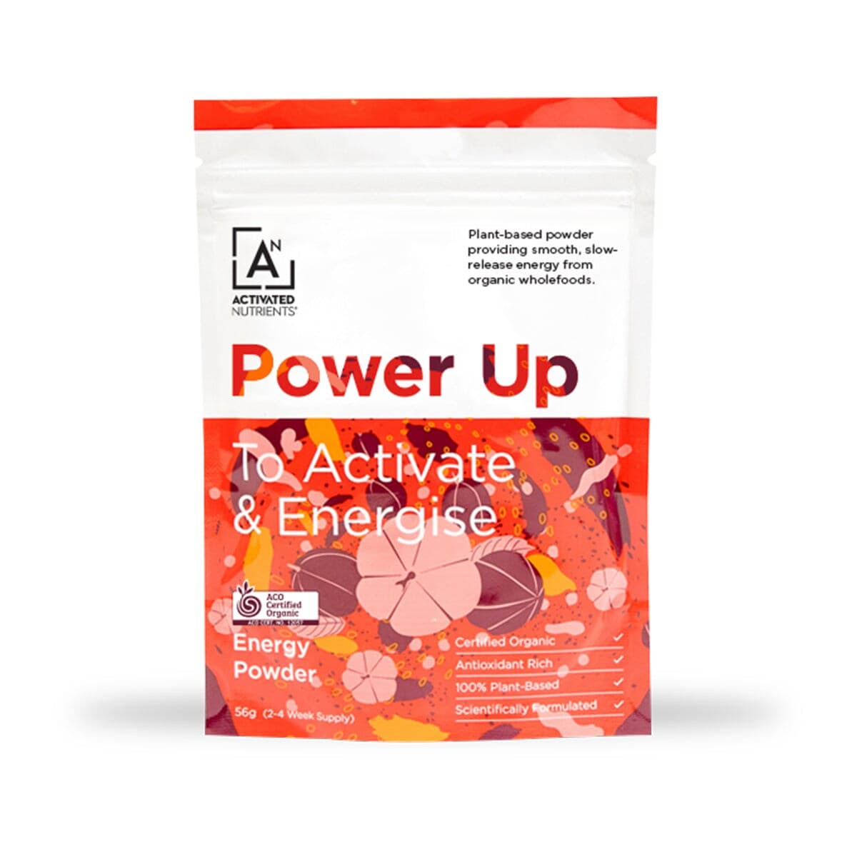 Activated Nutrients Power Up Energy Powder 56G
