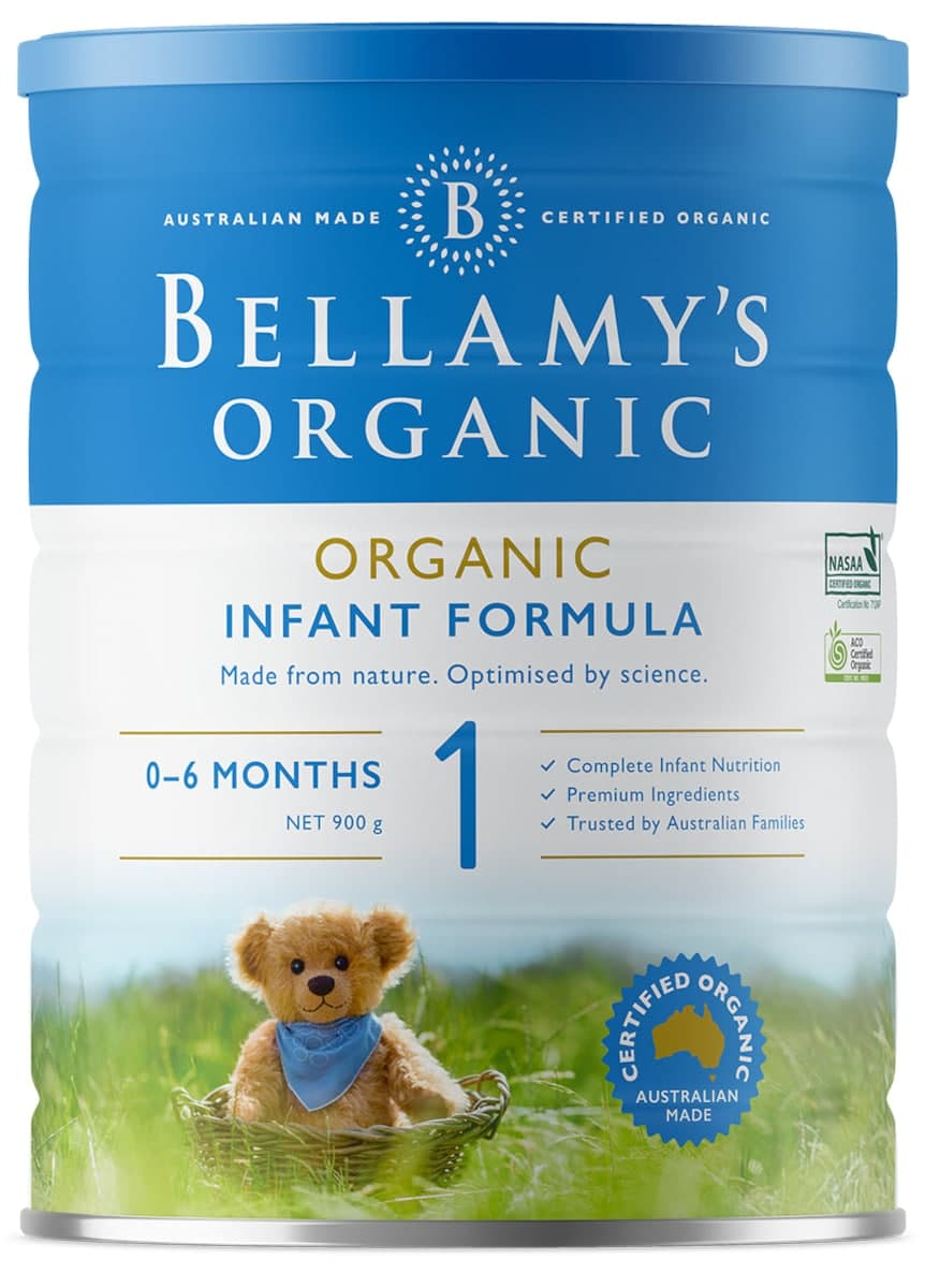 Bellamys Organic Stage 1 Infant Formula 0 - 6 Months 900g