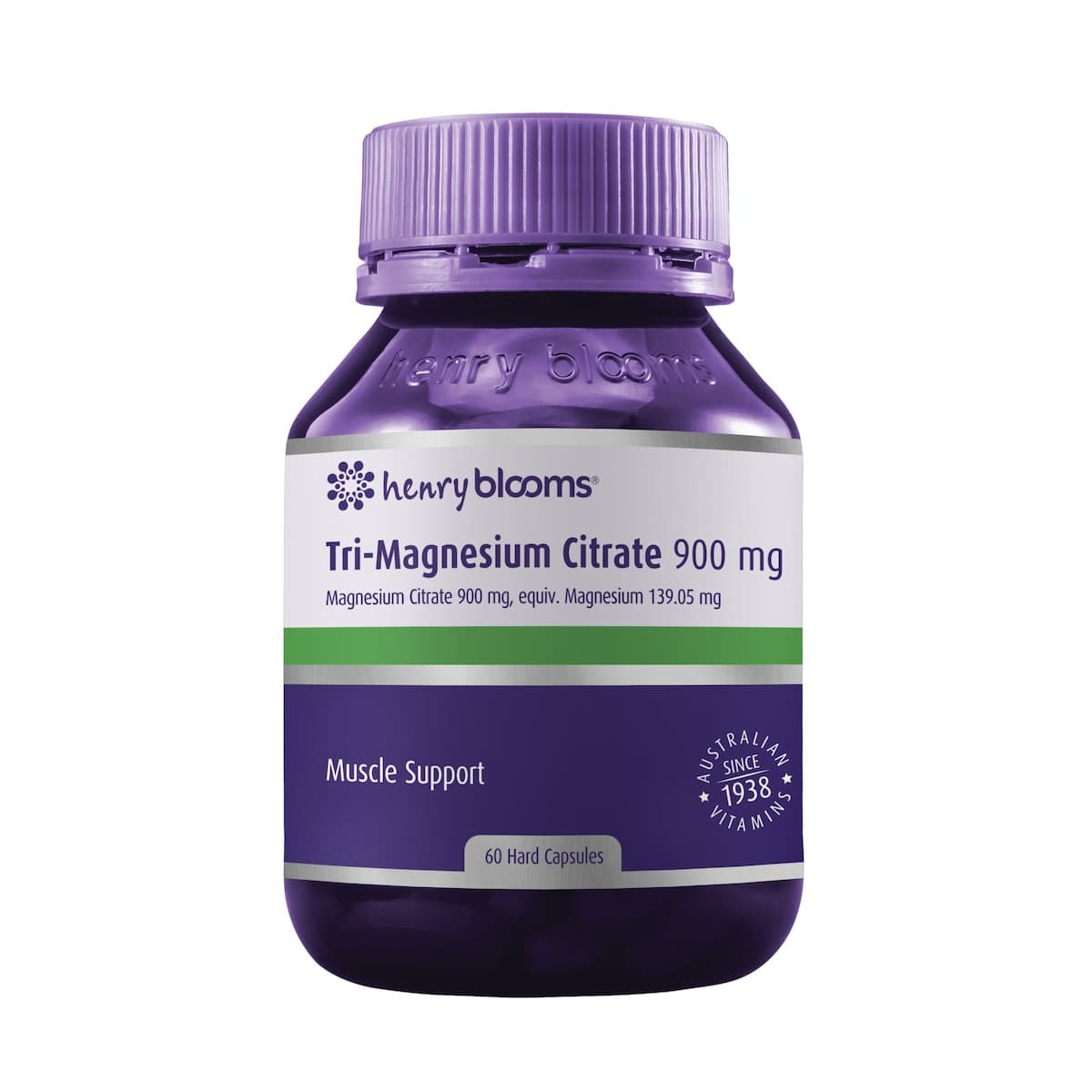 Henry Blooms Tri-Magnesium Citrate 60 capsules