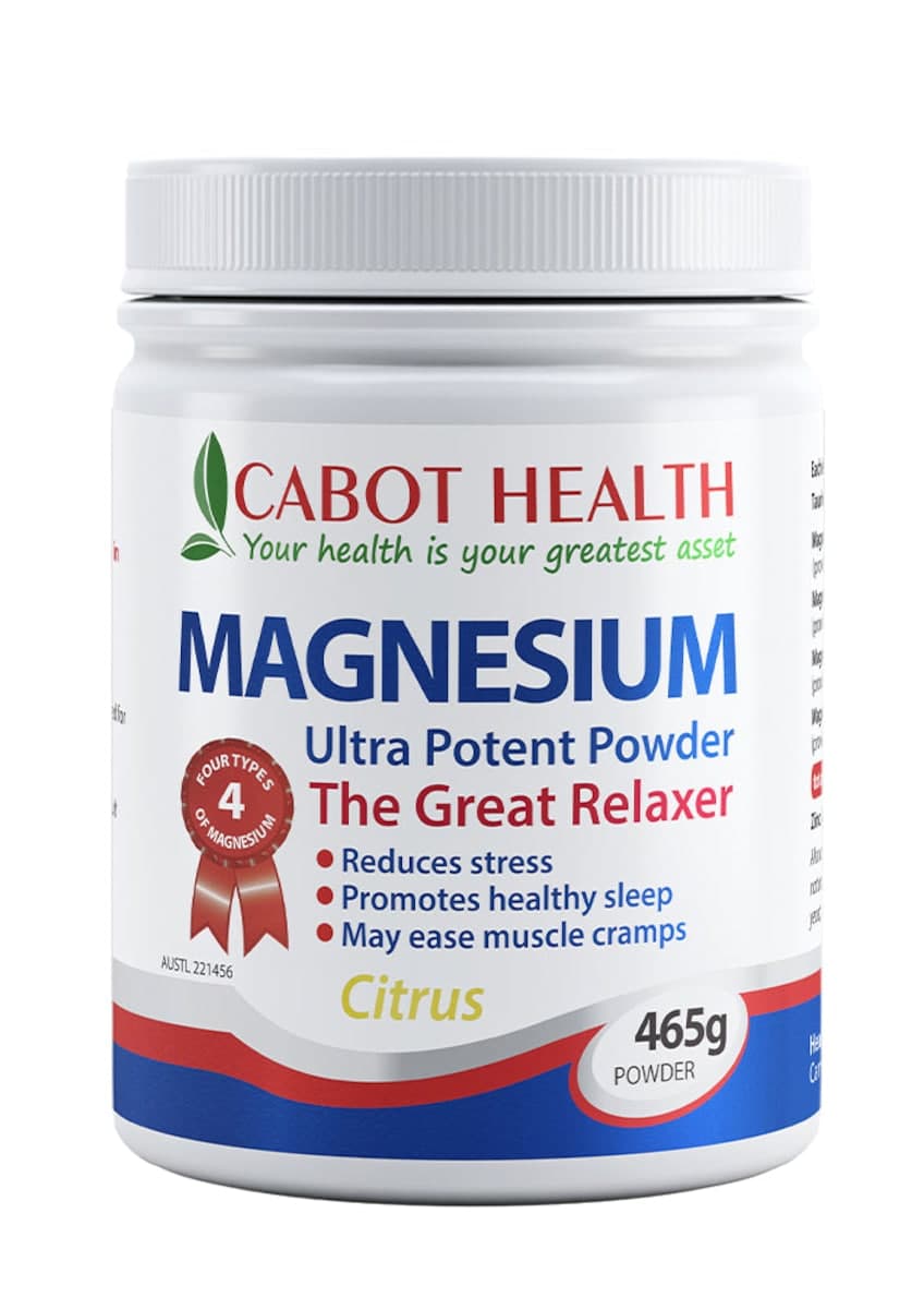 Cabot Health Ultra Potent Magnesium Powder Citrus 465g