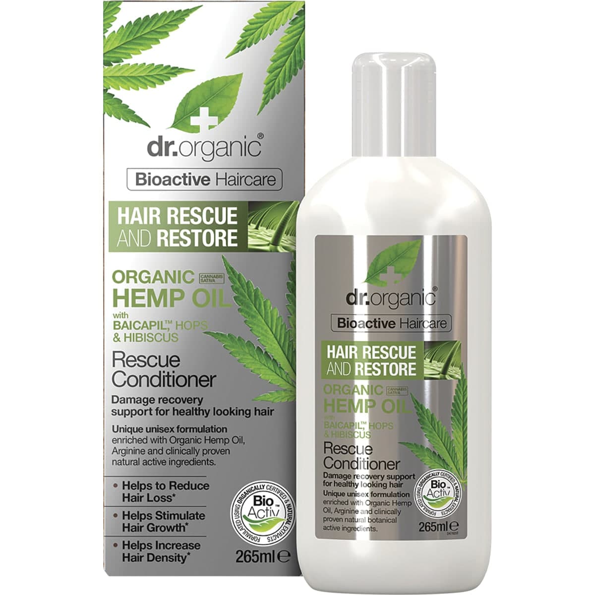 Dr Organic Hemp Oil Rescue & Restore Conditioner 265ml