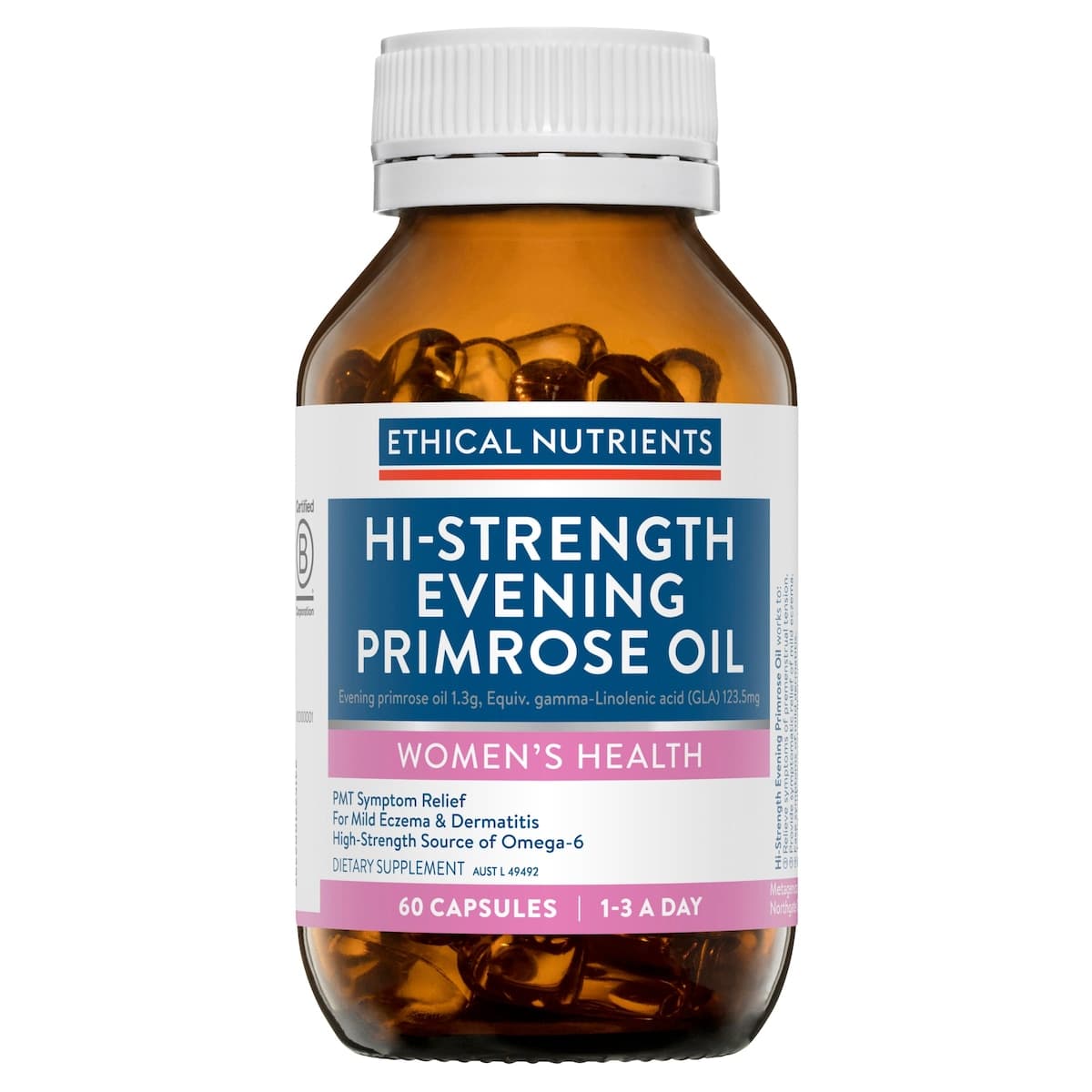 Ethical Nutrients High-Strength Evening Primrose Oil 60 Capsules