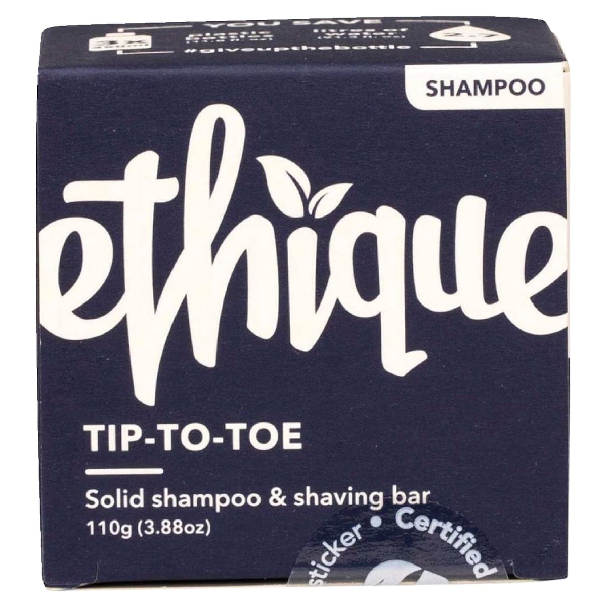 Ethique Tip-to-Toe 2-In-1 Solid Shampoo & Shaving Bar 110g