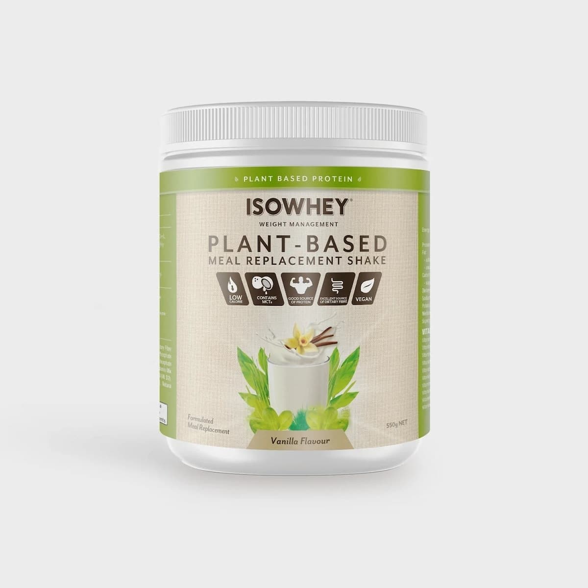 IsoWhey Plant-Based Meal Replacement Shake Vanilla 550g