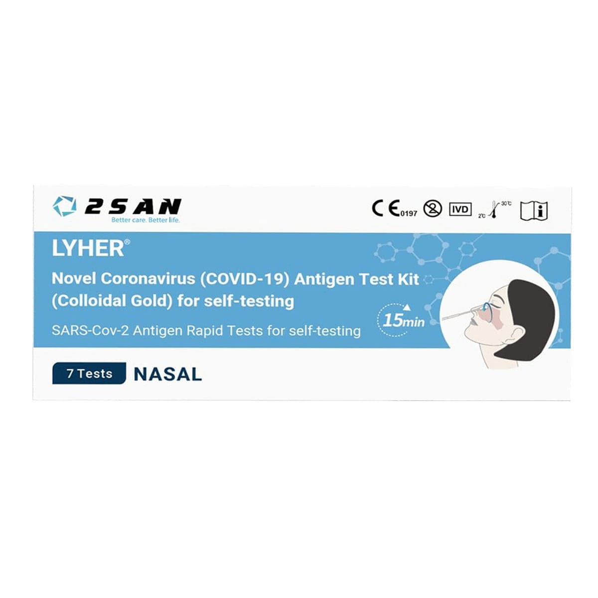 2San Covid Rapid Antigen Test 7 Pack