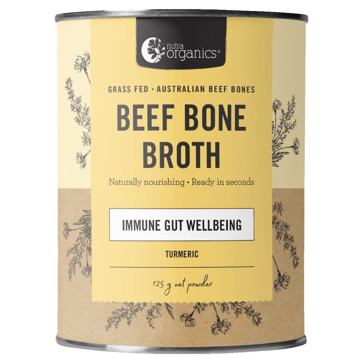 Nutra Naturals Beef Bone Broth Turmeric 125g