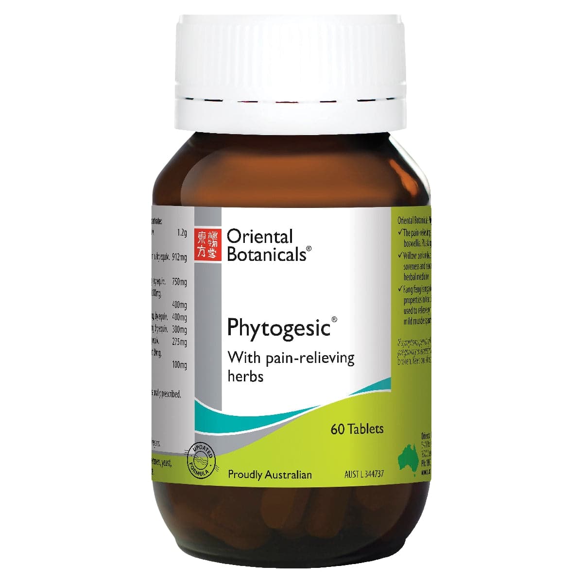 Oriental Botanicals Phytogesic 60Tablets