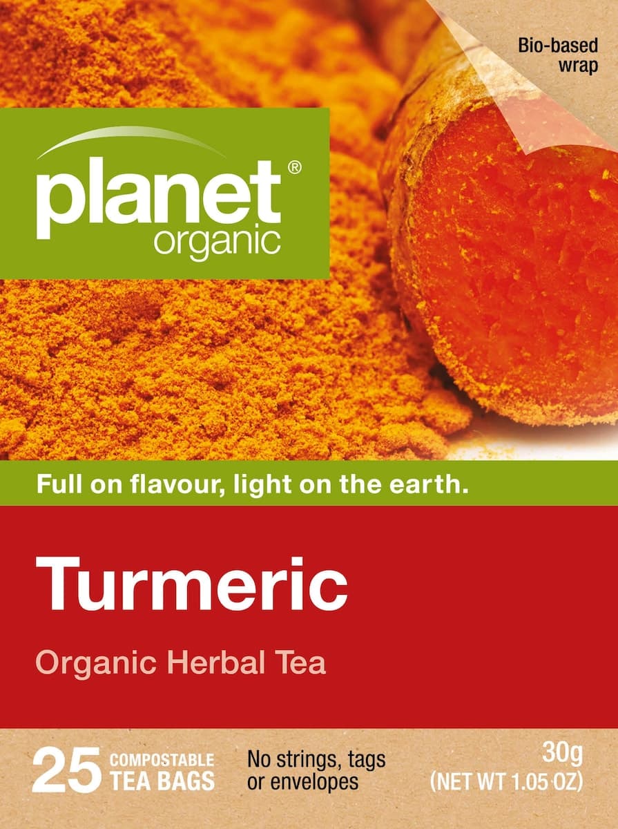 Planet Organic Turmeric Tea 25 Tea Bags