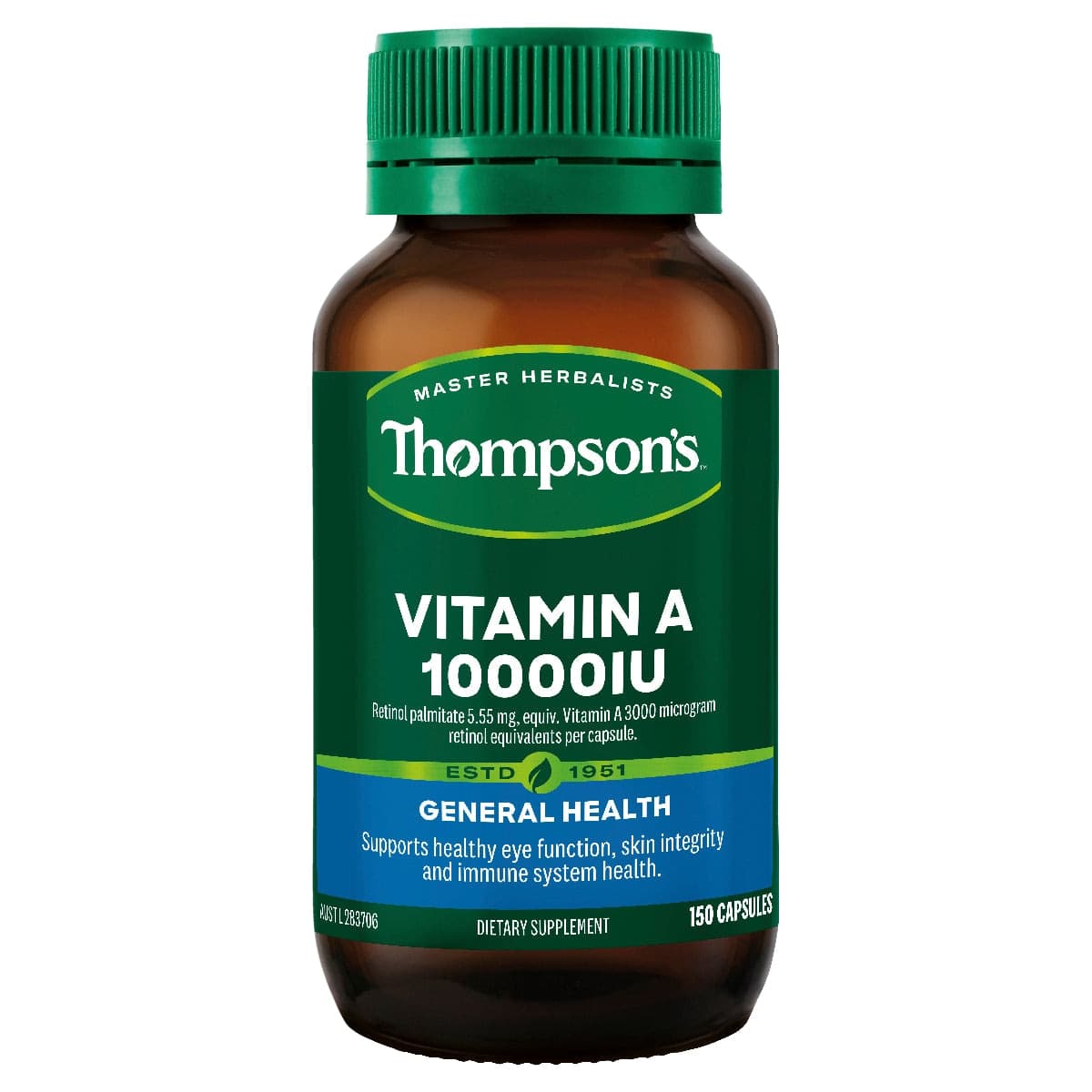 Thompson's Vitamin A 10000iu 150 Capsules