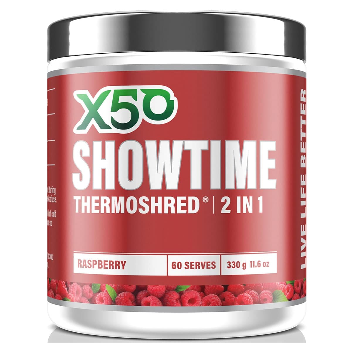 X50 Showtime Thermoshred Raspberry 330g