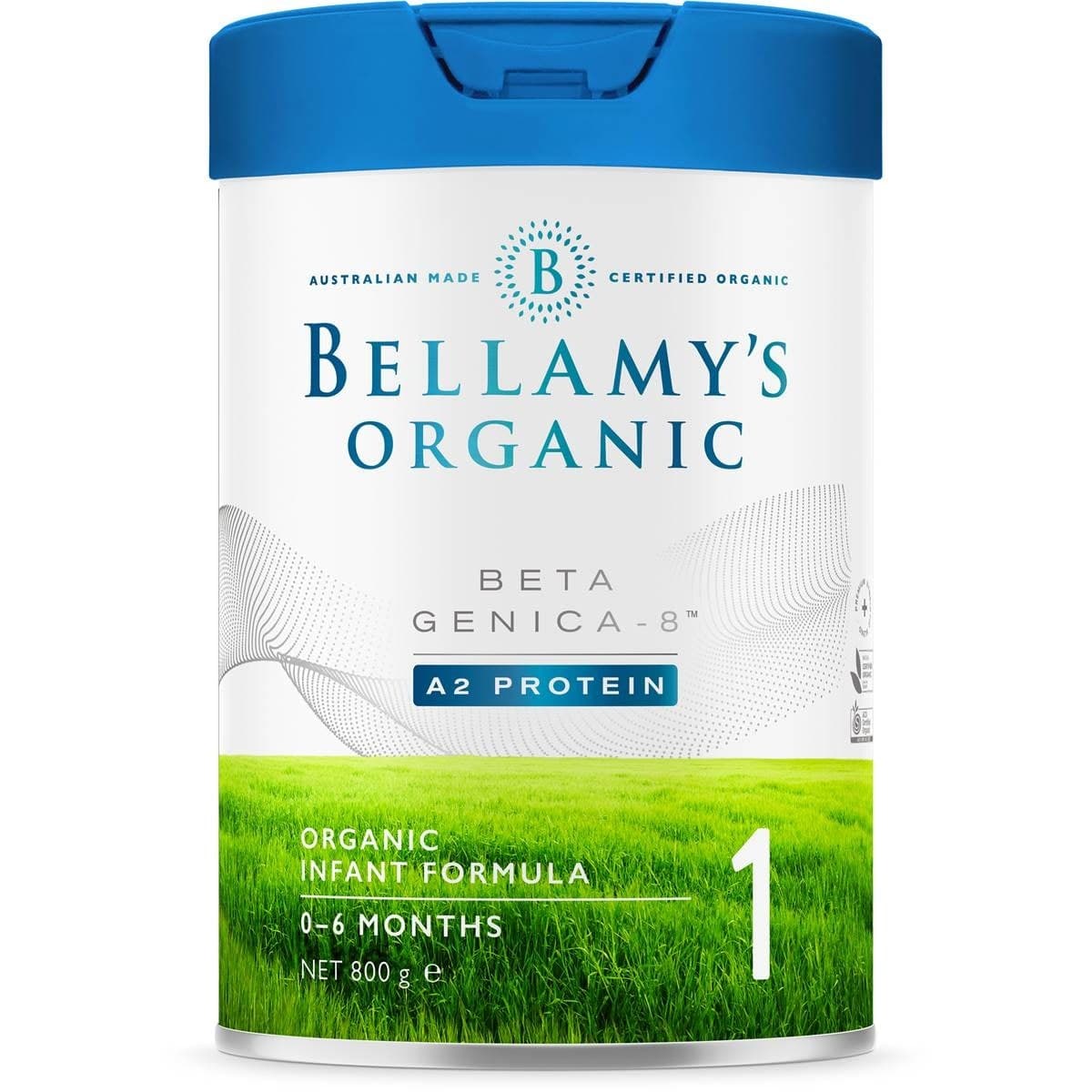 Bellamys Organic Beta Genica Step 1 Infant Formula 800g