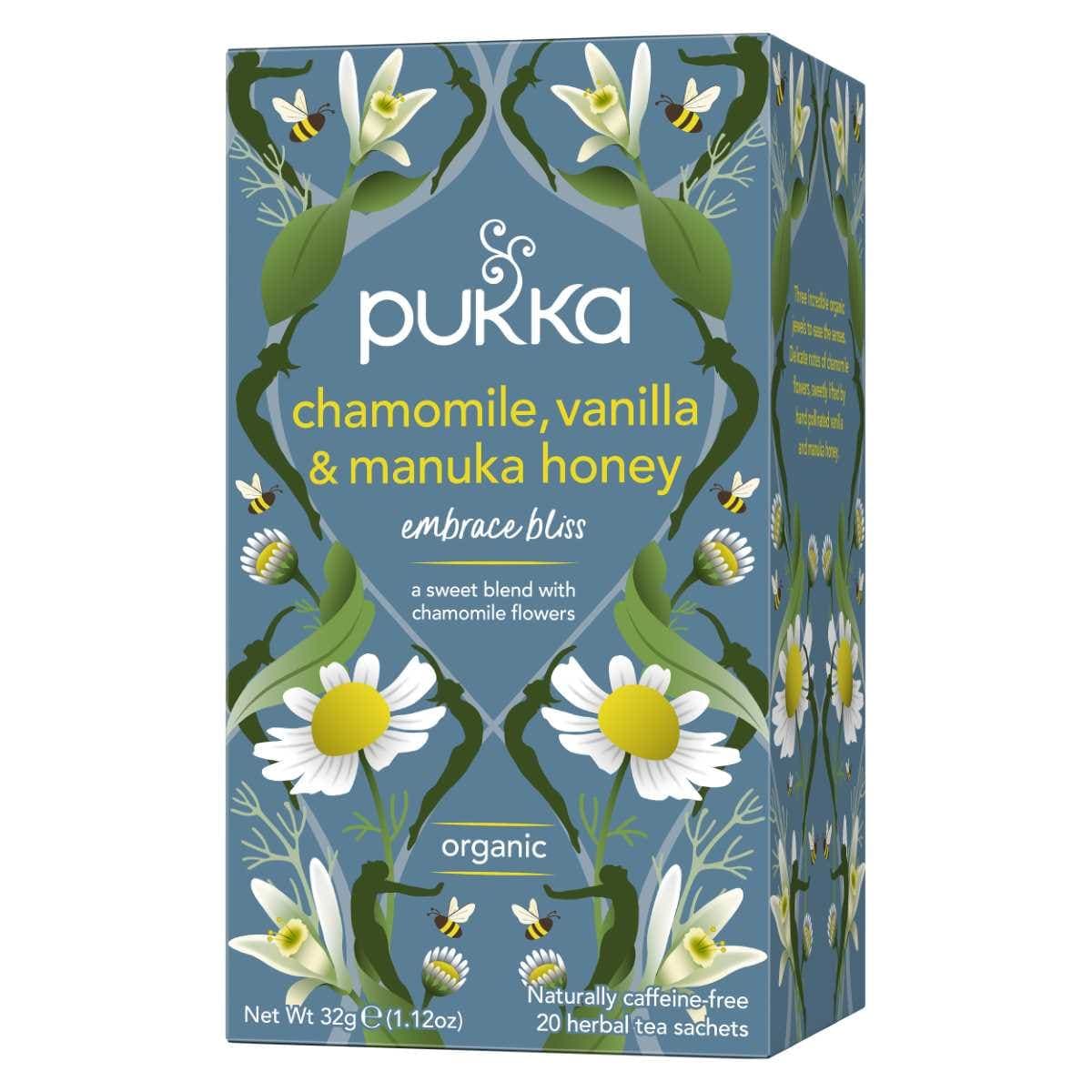 Pukka Chamomile Vanilla & Manuka Honey Tea Bags 20 Pack