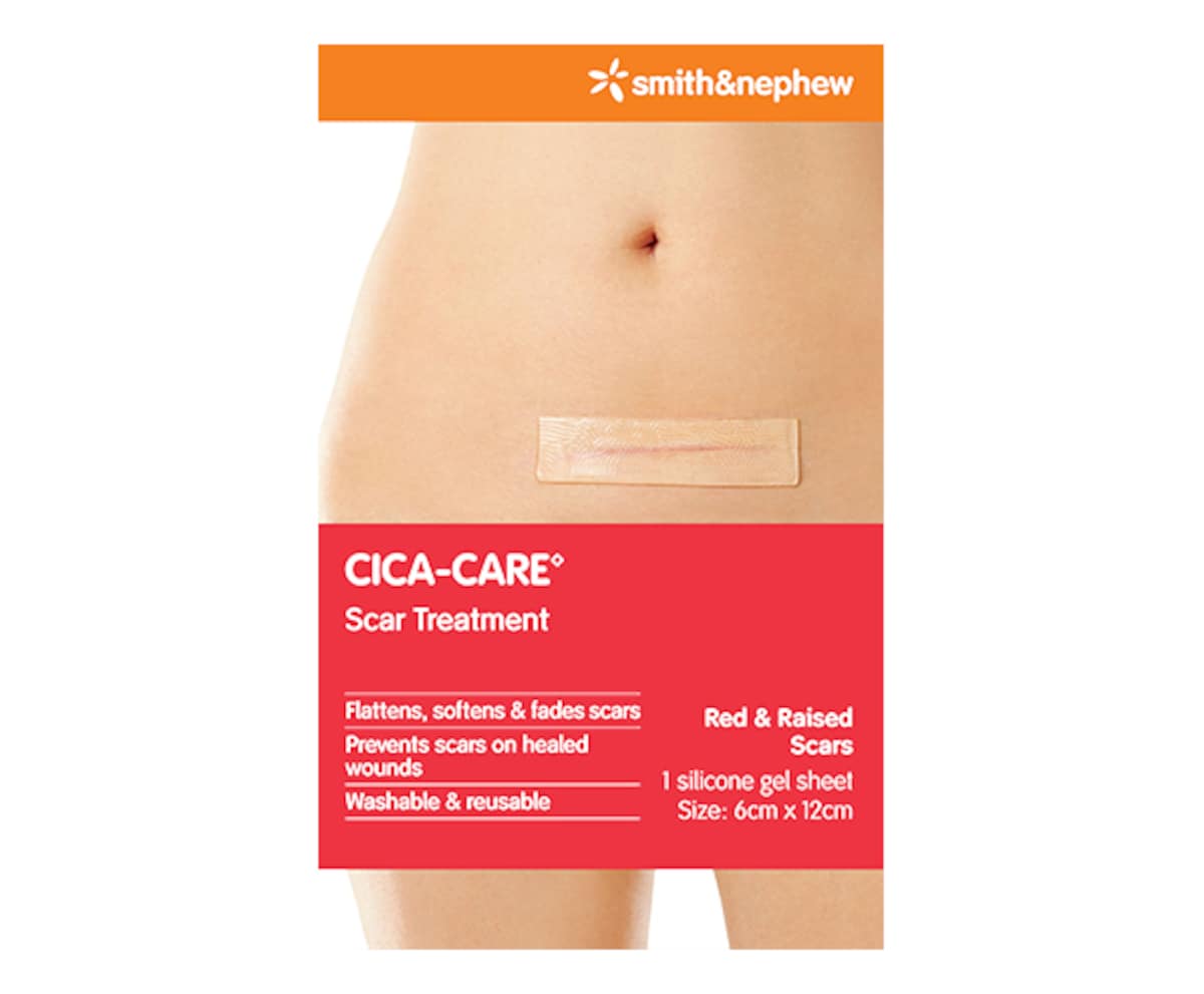 Smith & Nephew Cica-Care Silicone Gel Sheet Scar Treatment 12cm x 6cm Single
