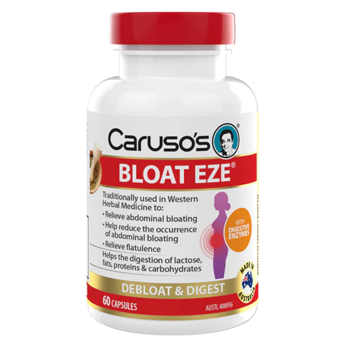 Carusos Bloat EZE 60 Capsules
