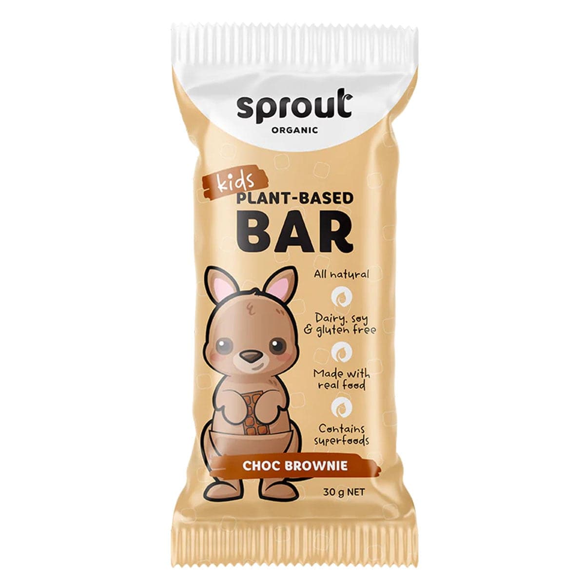 Sprout Kids Plant Based Bar - Choc Brownie 12 x 30g