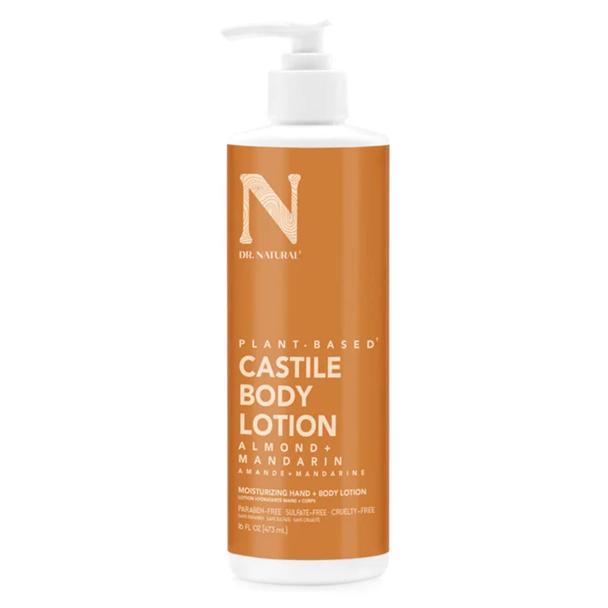Dr. Natural Castile Body Lotion Almond + Mandarin 473ml