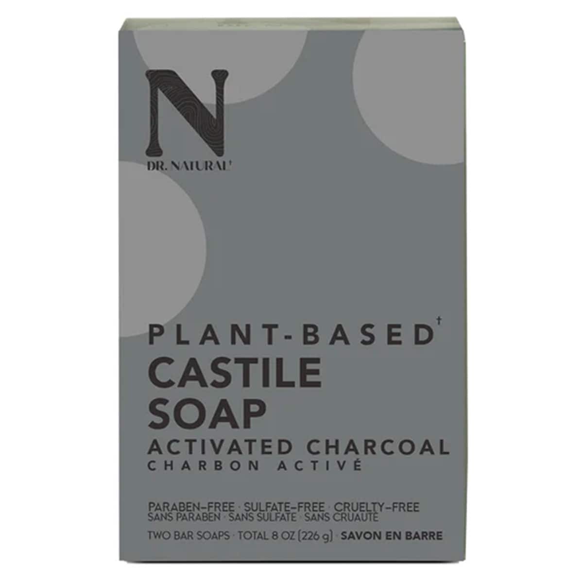 Dr. Natural Bar Soap Charcoal 2 Pack