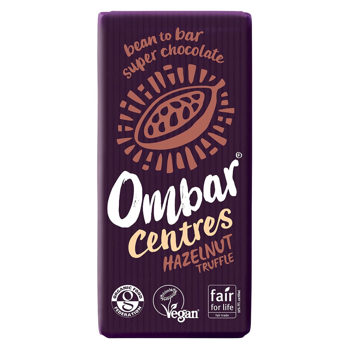 Ombar Centres Hazelnut Truffle Chocolate 10 x 70g