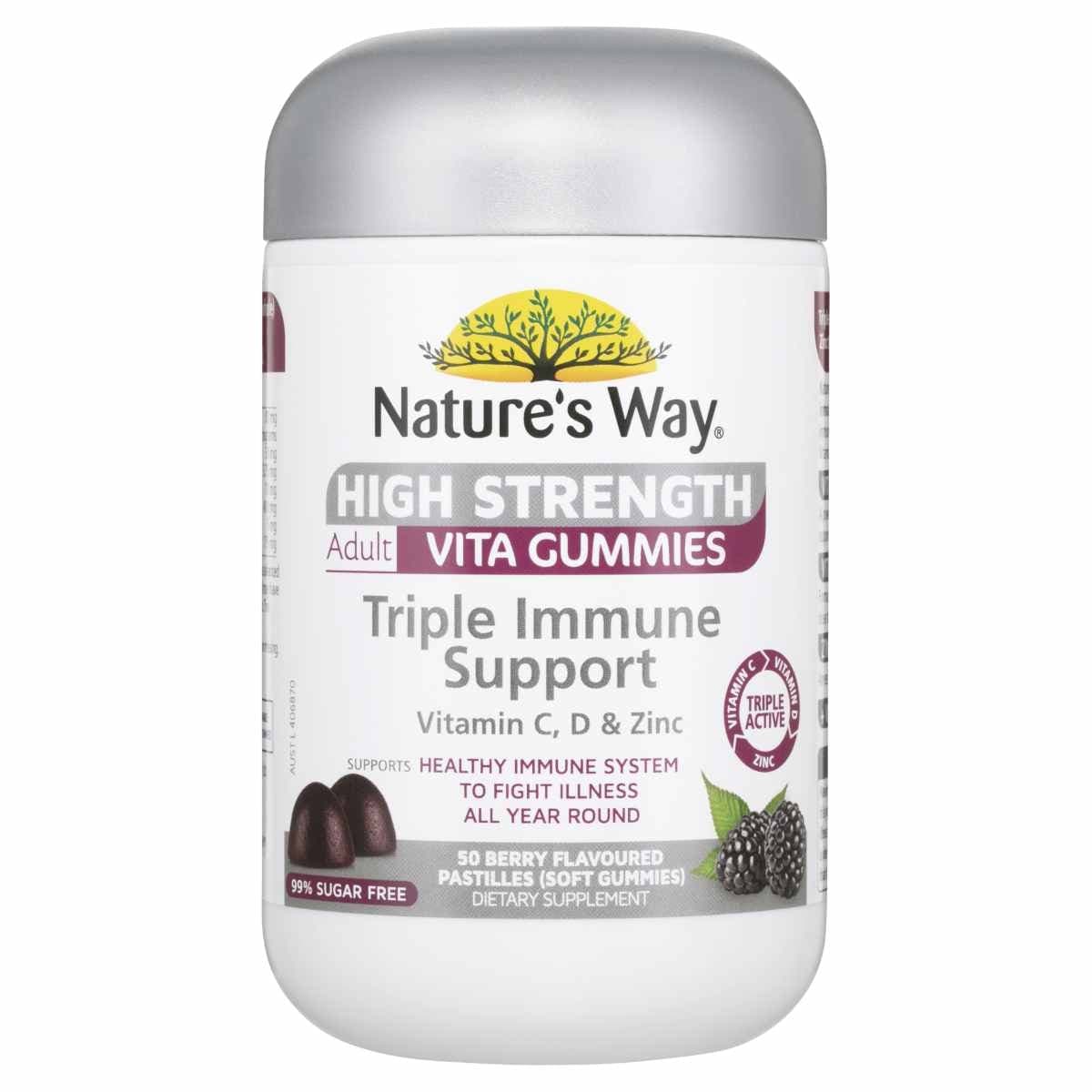 Nature's Way High Strength Adult Vita Gummies Triple Immune 50 Pack