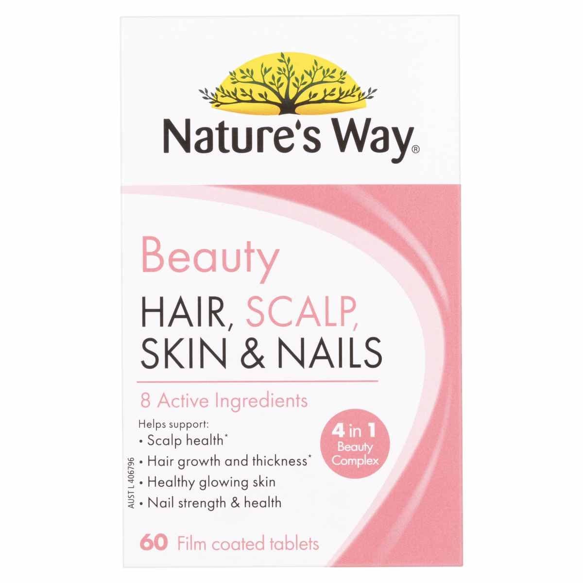 Nature's Way Beauty Hair Scalp Skin & Nails 60 Tablets