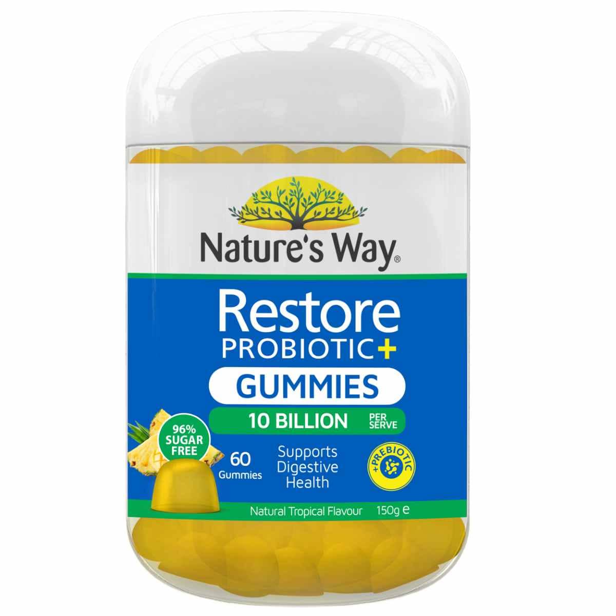 Nature's Way Restore Probiotic Gummies 60 Pack