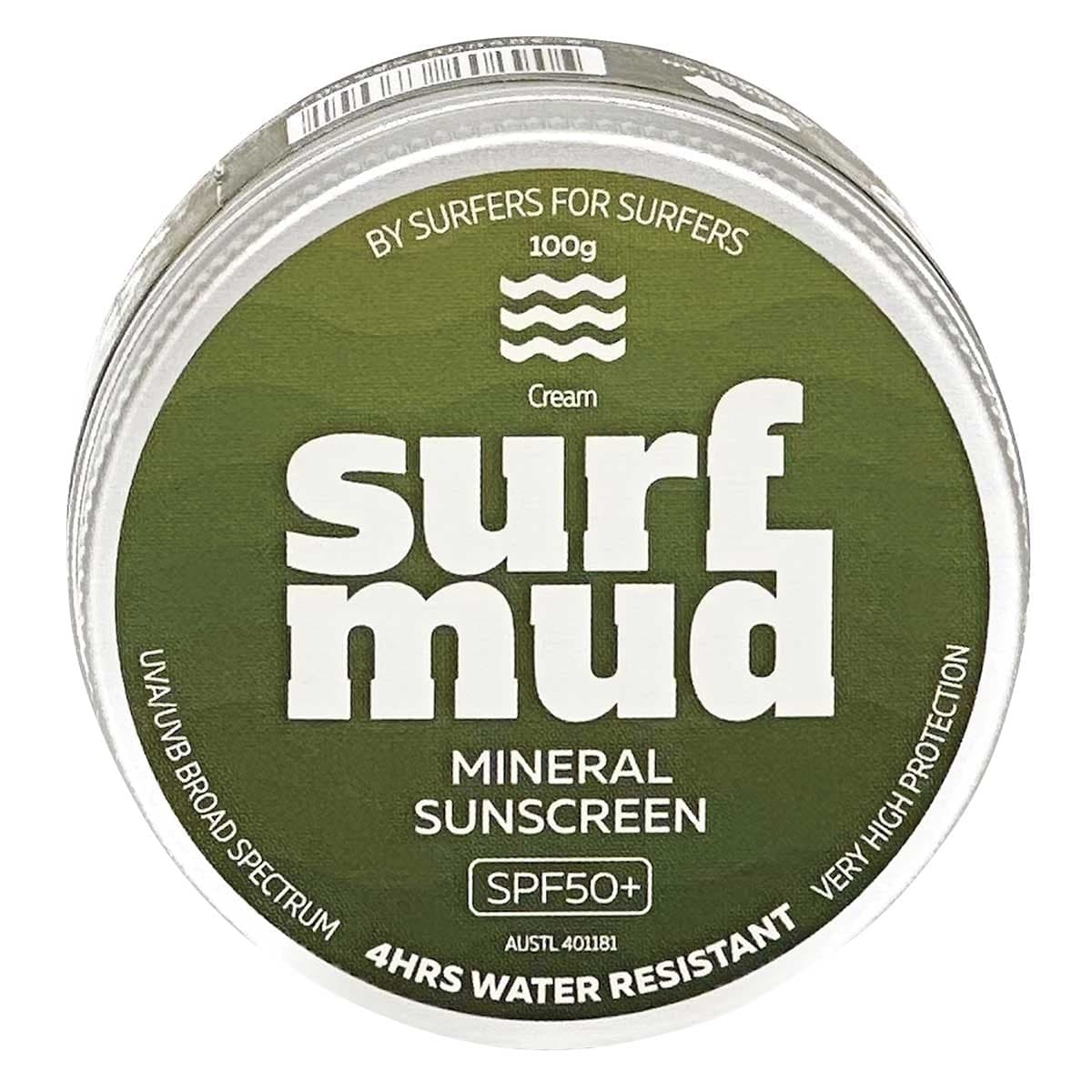 Surfmud Cream Mineral Sunscreen SPF 50+ 100g