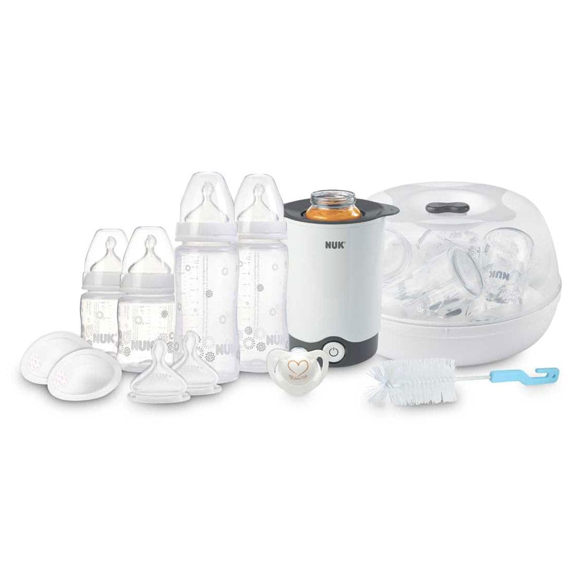 NUK First Choice+ Baby Feeding Starter Set 0-6 Months 12 Pack