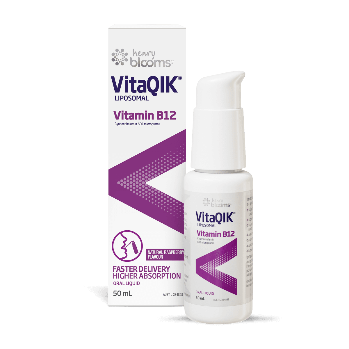 Henry Blooms VitaQIK Liposomal Vitamin B12 50ml