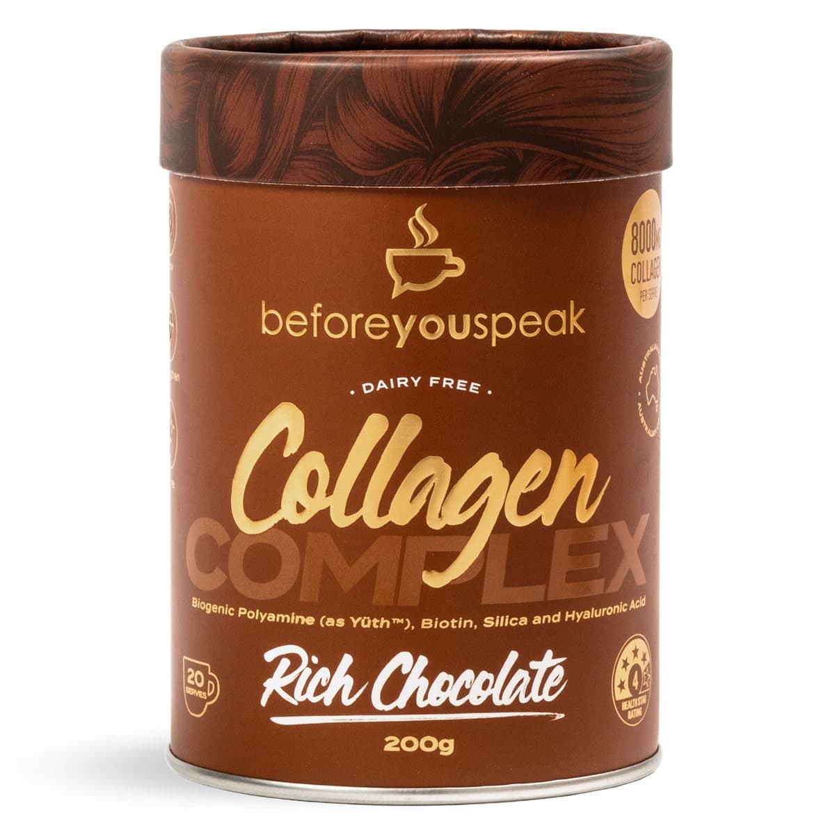 Beforeyouspeak Collagen Complex - Rich Chocolate 200g
