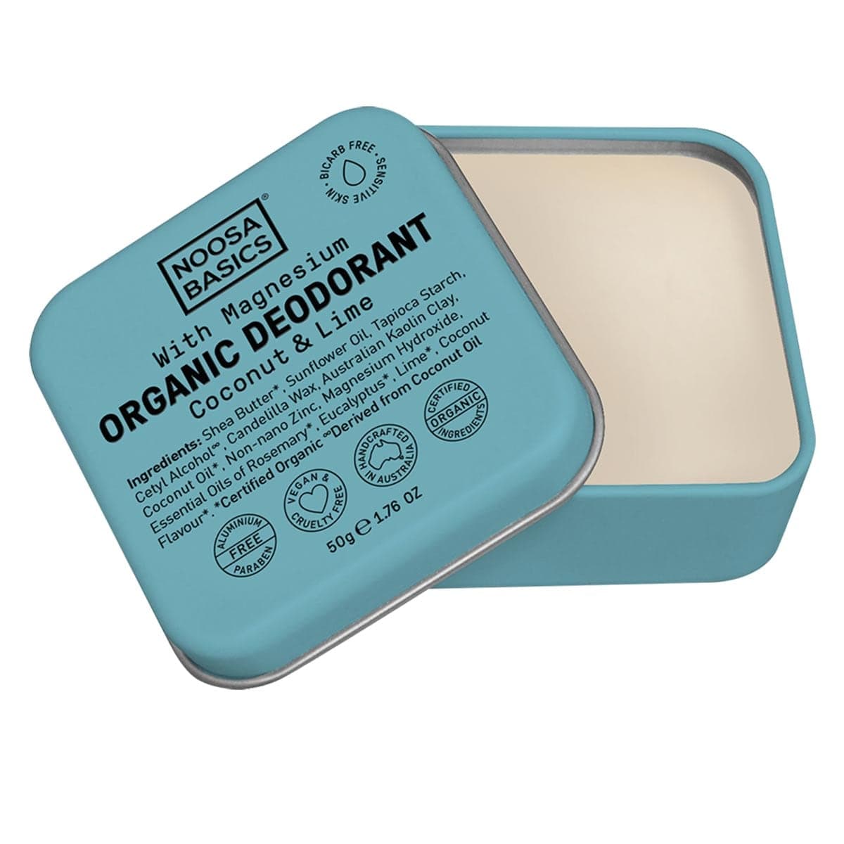 Noosa Basics Deodorant Tin - Coconut & Lime 50g