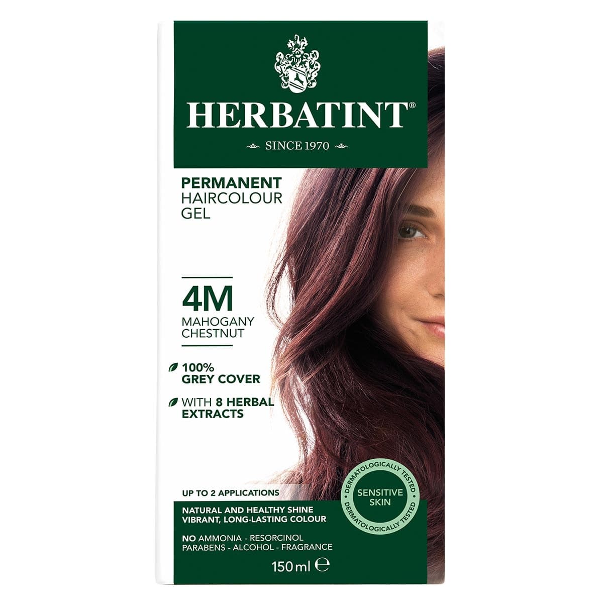 Herbatint Permanent Hair Colour Gel 4M Mahogany Chestnut 150ml
