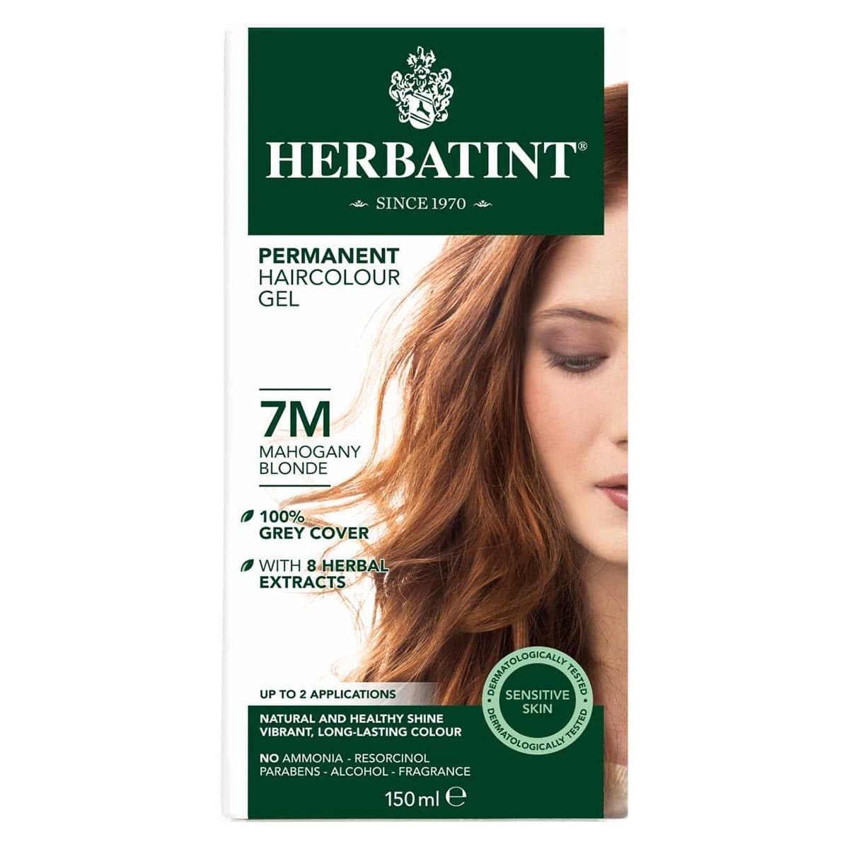 Herbatint Permanent Hair Colour Gel 7M Mahogany Blonde 150ml