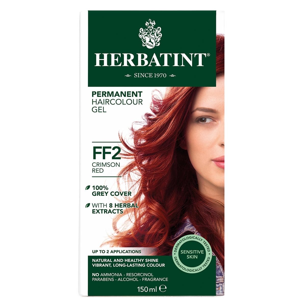 Herbatint Permanent Hair Colour Gel FF2 Crimson Red 150ml