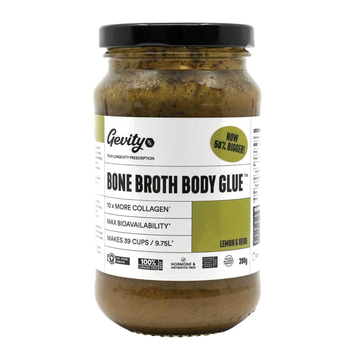 Gevity Rx Bone Broth Body Glue Lemon & Herb 390g