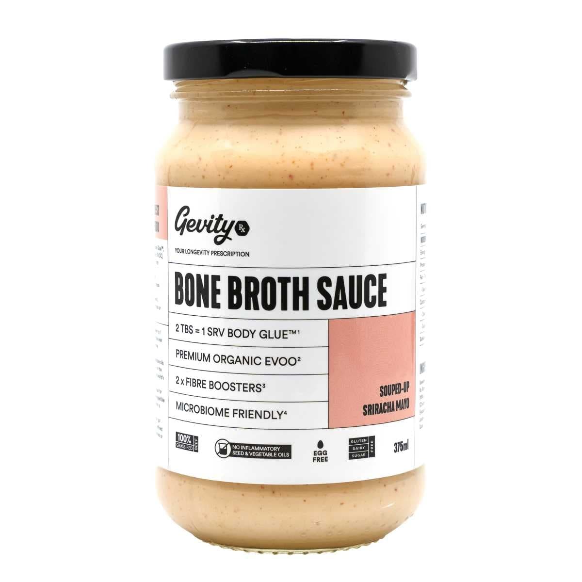 Gevity Rx Bone Broth Sauce Sriracha Mayo 375ml