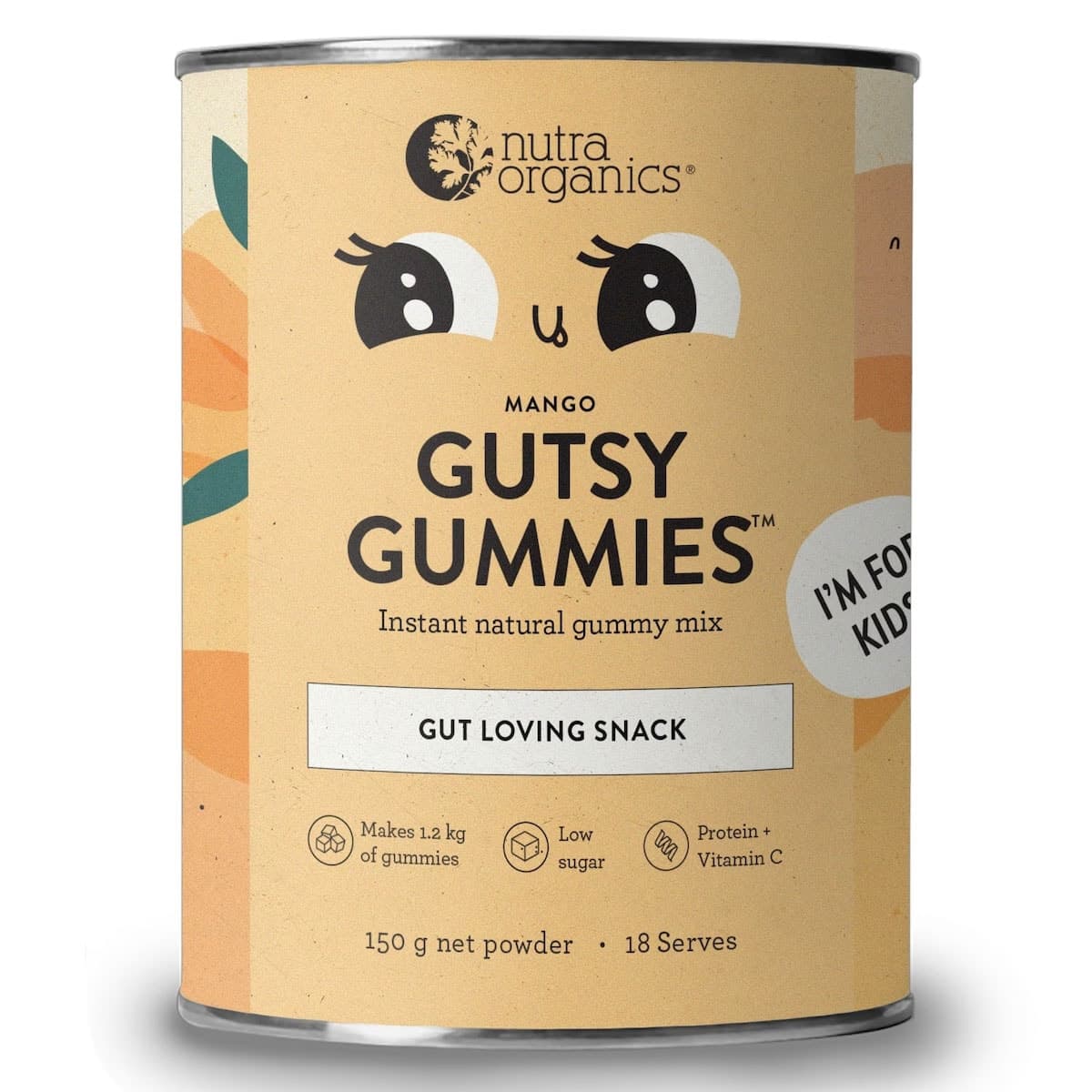 Nutra Organics Gutsy Gummies Mango 150g