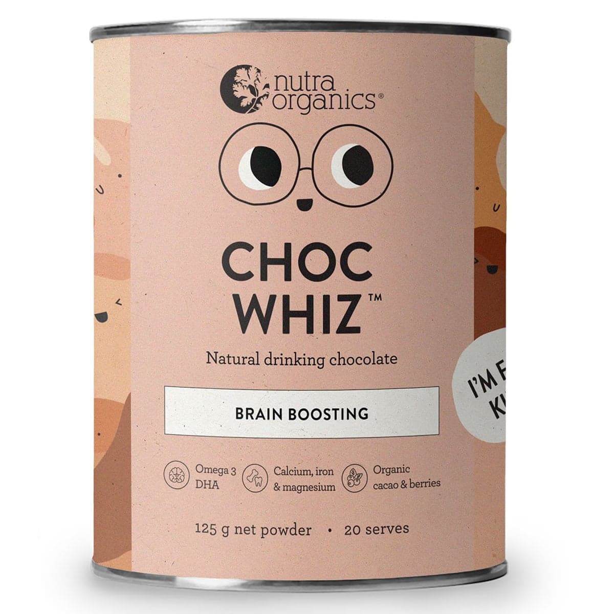 Nutra Organics Choc Whiz 125g