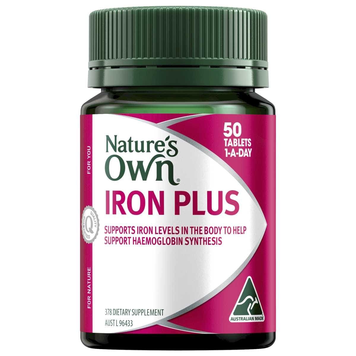 Nature's Own Iron Plus 50 Tablets