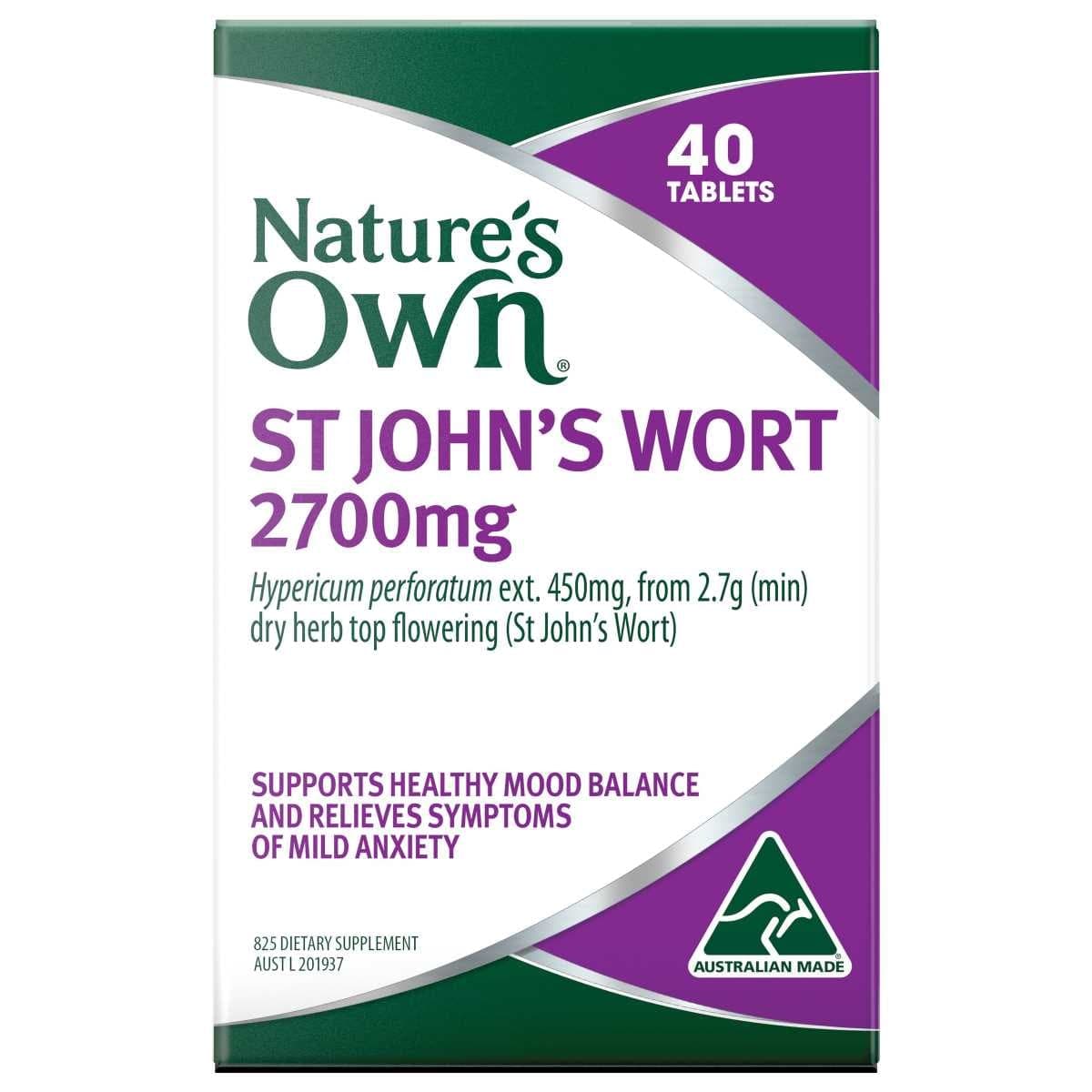 Nature's Own St Johns Wort 2700mg 40 Tablets