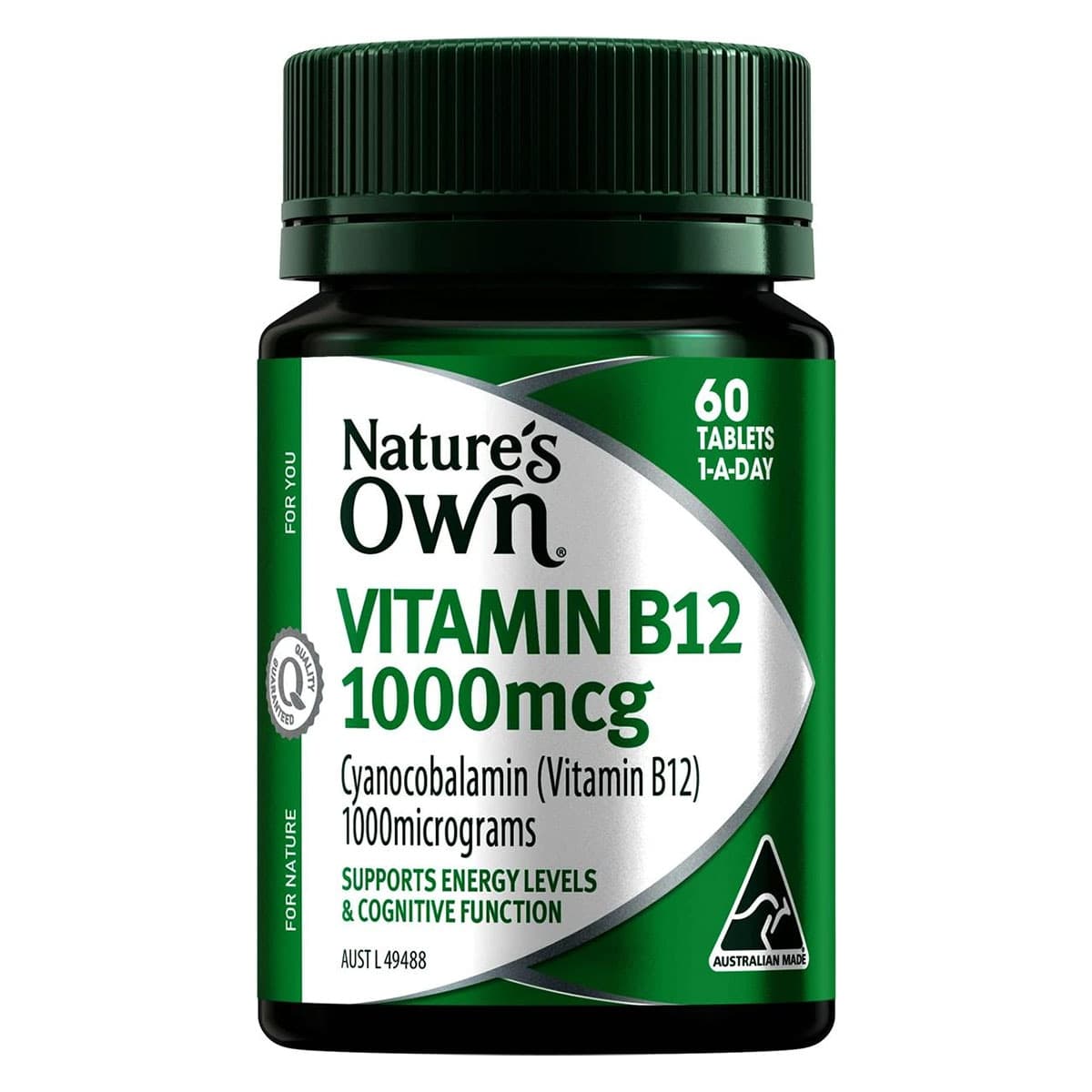 Nature's Own Vitamin B12 1000mcg 60 Tablets